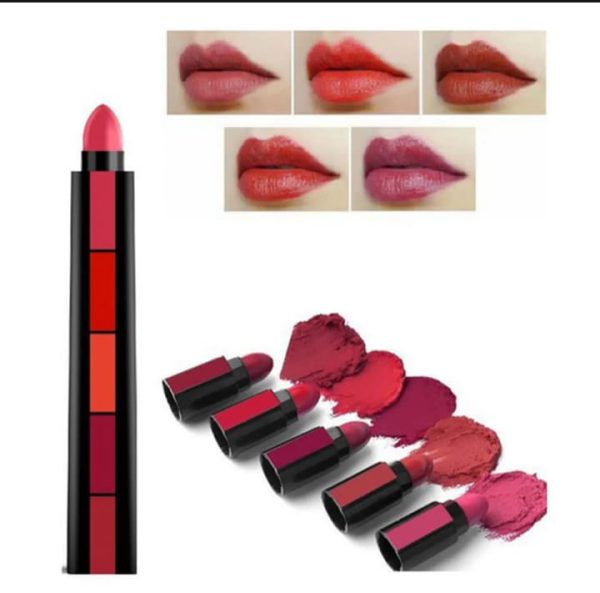 5 In 1 Huda Beauty Lipstick Nude Shades Matte lipsticks Waterproof | Long Lasting