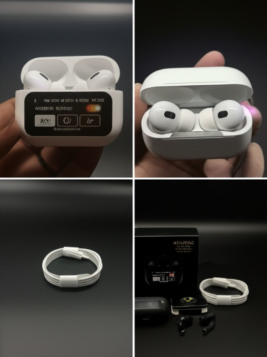 A9 Pro Digital Display Case Airpods  / ANC/ENC Touch Screen Wireless Earbuds | A9 Pro Airpods