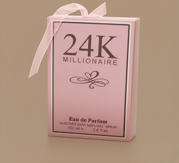 24K Millionaire Perfume for Women – Premium Long Lasting Eau de Parfum, Luxury Fragrance with Rich Floral &amp; Fruity Notes, Elegant Scent That Lasts Up to 5 Hours (100ML)
