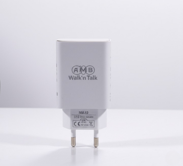 AMB Walk’n Talk 22.5W Super Fast Charger NM-18 – Quick Charge &amp; Smart Power Delivery Adapter with Built-in Safety System, FCC/CE/RoHS Certified