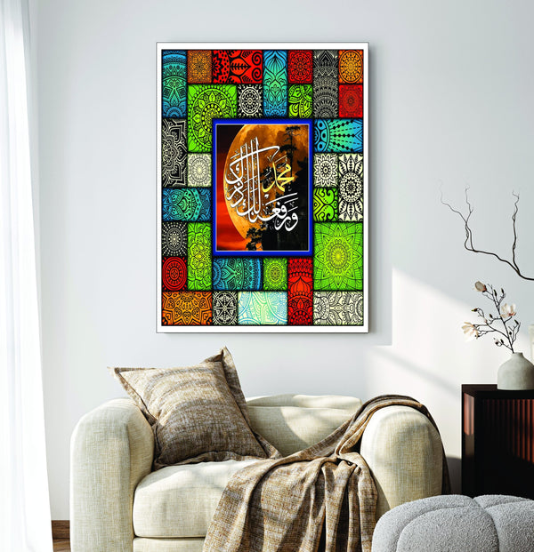 Islamic Wall Art Wooden Phototile Frames for Wall Decor/  frames for home and office decore