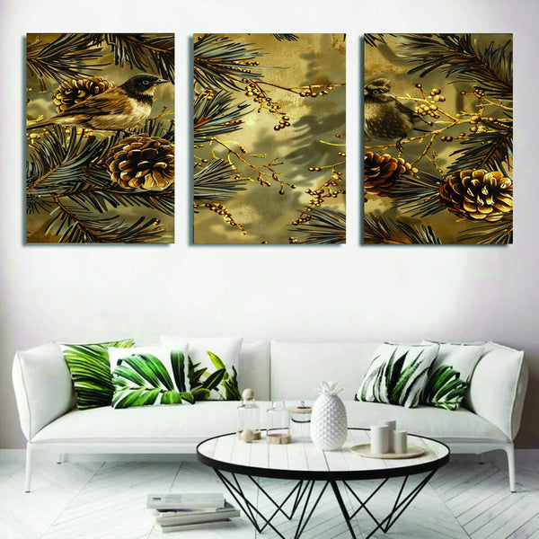 Set of 3 Wall Art Wooden Phototile Frames for Wall Decor