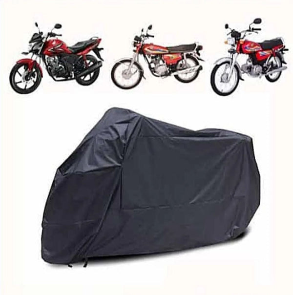 Bike Cover Dust &amp; Water Proof Universal 70 and 125 Scratch &amp; Rust Proof Cover ( Random Color )