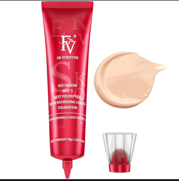 FV Foundation, Oil Absorb   Liquid Foundation | Best Tube Foundation 30g - Ivory