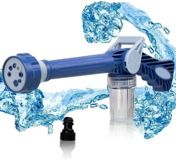 Jet Water Canon 8 In 1 Turbo Water Spray – For Car &amp; Bike Washing, Gardening - Best Quality Water Spray ( Random Color )