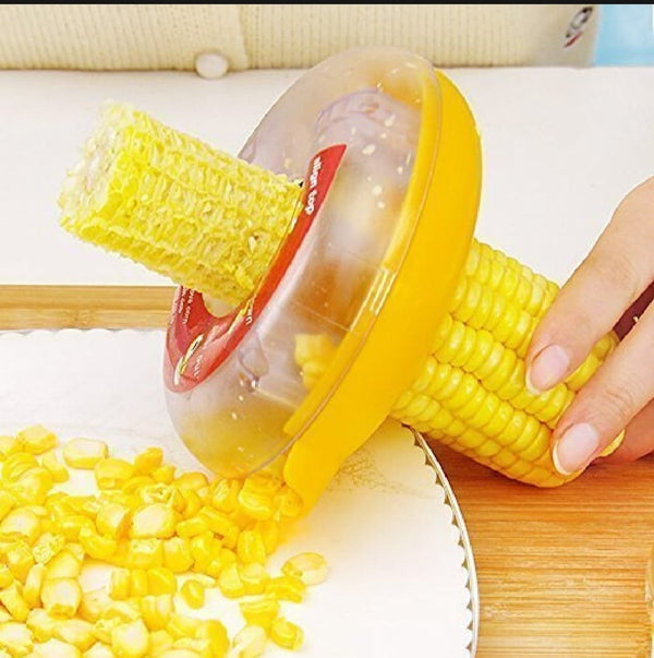 One-Step Corn Cutter &amp; Kerneler – Easy Corn Remover with Built-In Collection Bowl