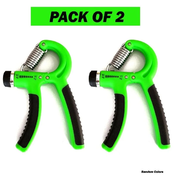 Set of 2 Adjustable Heavy Hand Grippers (10–40Kg) – Strength Training Exerciser for Hand, Wrist &amp; Finger Workout (random Color)