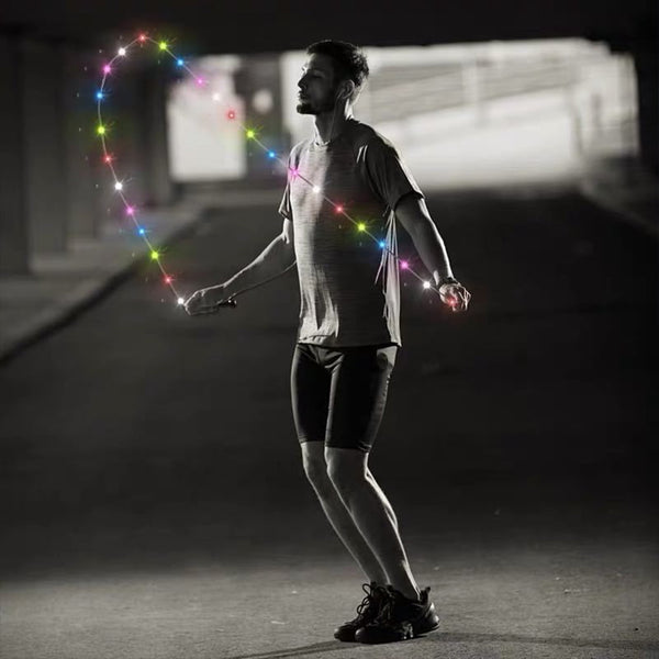 Lighting Jump Skipping Rope – LED Fitness Rope for Kids &amp; Adults, Indoor/Outdoor Training, Random Color