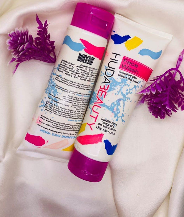 Huda Beauty Face Wash 100ml – Gentle Liquid Cleanser for Oily Skin, Deep Cleansing &amp; Refreshing Daily Skincare Formula