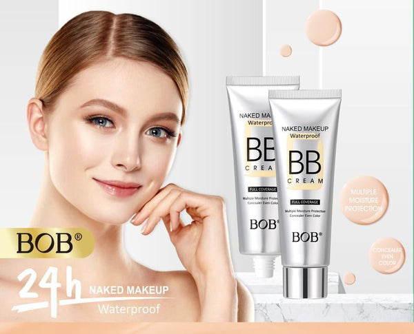 BOB Naked Makeup Waterproof Full Coverage BB Cream – 40 Gram Pack, Original Long-Lasting Formula