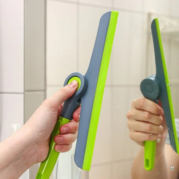 Foldable Wiper with Lock – Multipurpose Window &amp; Mirror Squeegee Tool(random color)