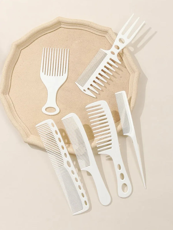 Aimeisi Multifunctional Hair Comb Set – 6 Pcs Durable Styling Combs for Medium to Long Hair