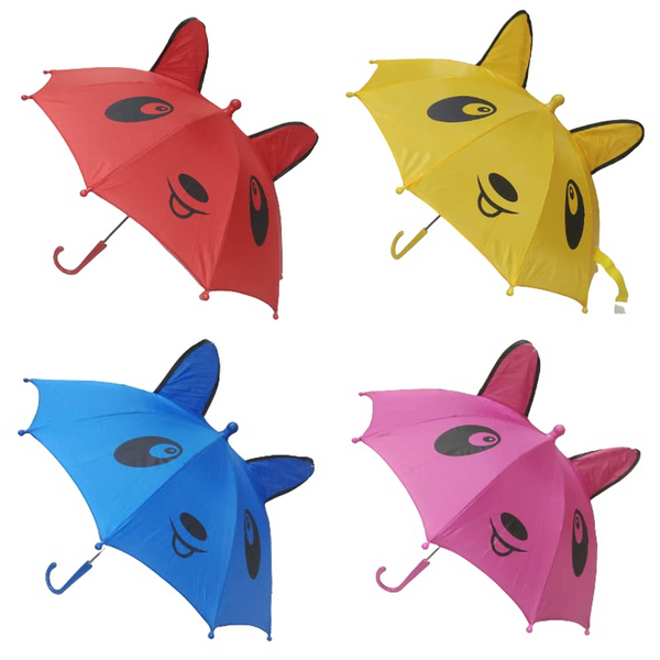 Small Kids Cartoon Umbrella – Multicolor, Random Shape &amp; Design, Lightweight &amp; Compact
