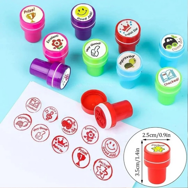 Appreciation Stamps – Kids Stamp Set for Motivation | Self-Inking | Pack of 10